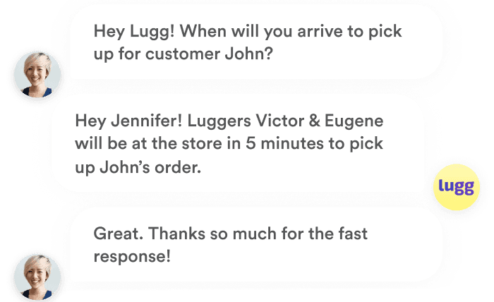 Customer support conversation