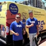 2 Lugg movers with yellow van