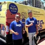 2 Lugg movers with yellow van