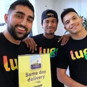 3 Lugg movers smiling