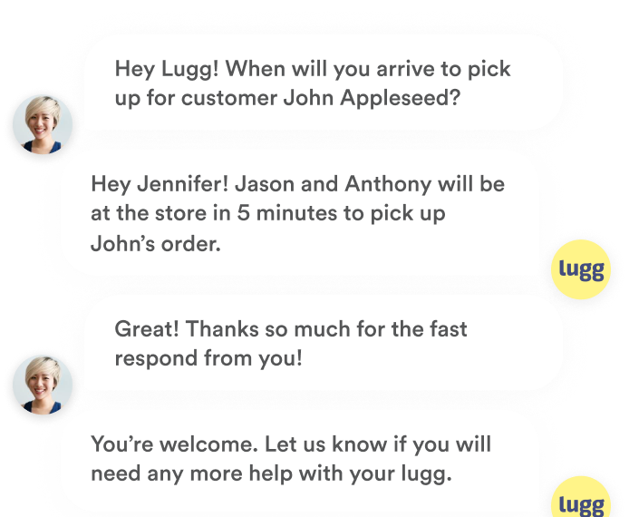 Customer support conversation