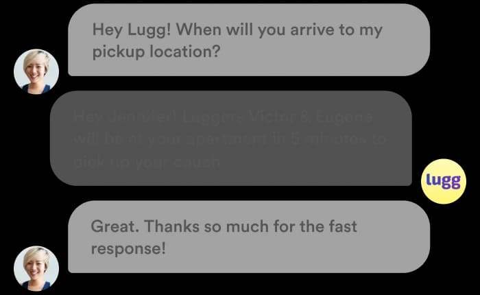 Customer support conversation