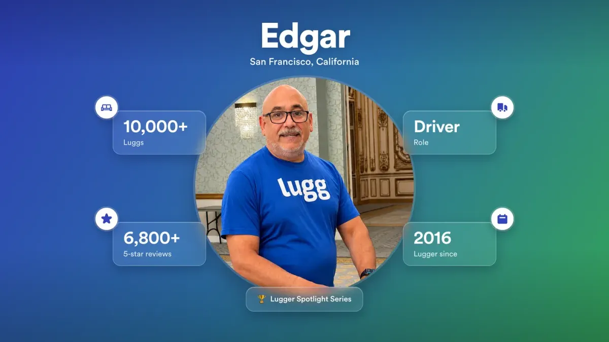 Lugger Spotlight: Edgar, a San Francisco driver with 10,000+ Luggs and 6,800+ five-star reviews.
