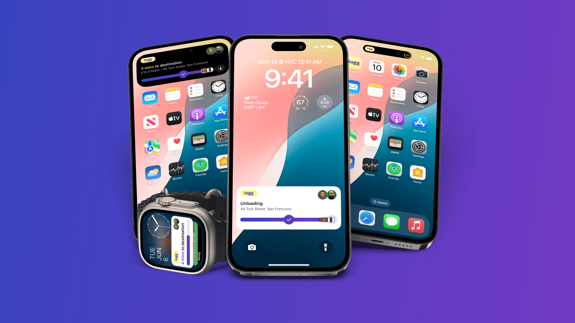Live Activities from Lugg, now on your Lock Screen, Dynamic Island, and Apple Watch